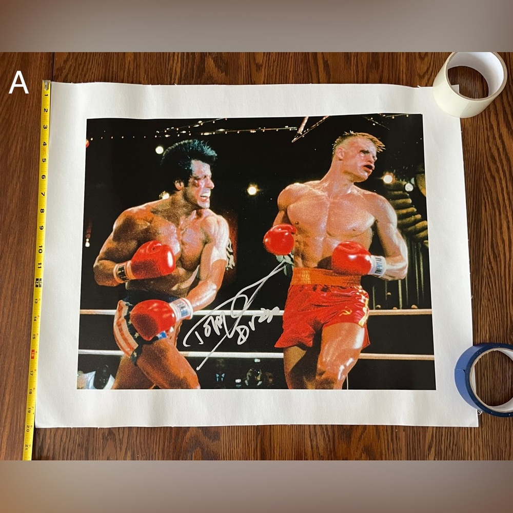 Rocky 4 Ivan Drago 20”X24” Dolph Lundgren Signed Canvas Print - NEW - Picture 3 of 8
